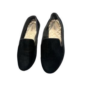 Birdies The Starling Loafer Black Velvet Slip on Flats Size 6.5 Women’s